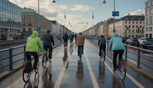 bike commuting in copenhagen