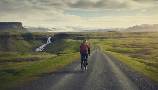 cycling through iceland landscapes