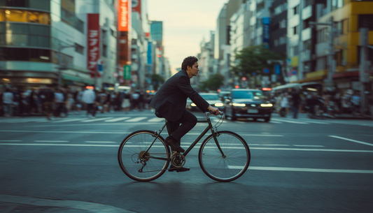 bike commuting in tokyo