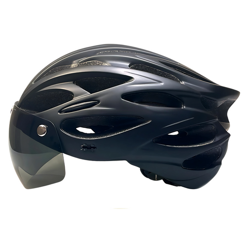 Bike Helmet with Detachable Visor & LED – CycloGuard™-ridecyclonix.com
