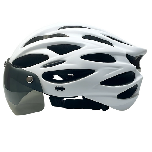 Bike Helmet with Detachable Visor & LED – CycloGuard™-ridecyclonix.com
