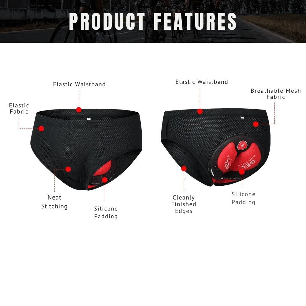 Cycling Underwear with 5D Gel Padding – GelCush™-ridecyclonix.com
